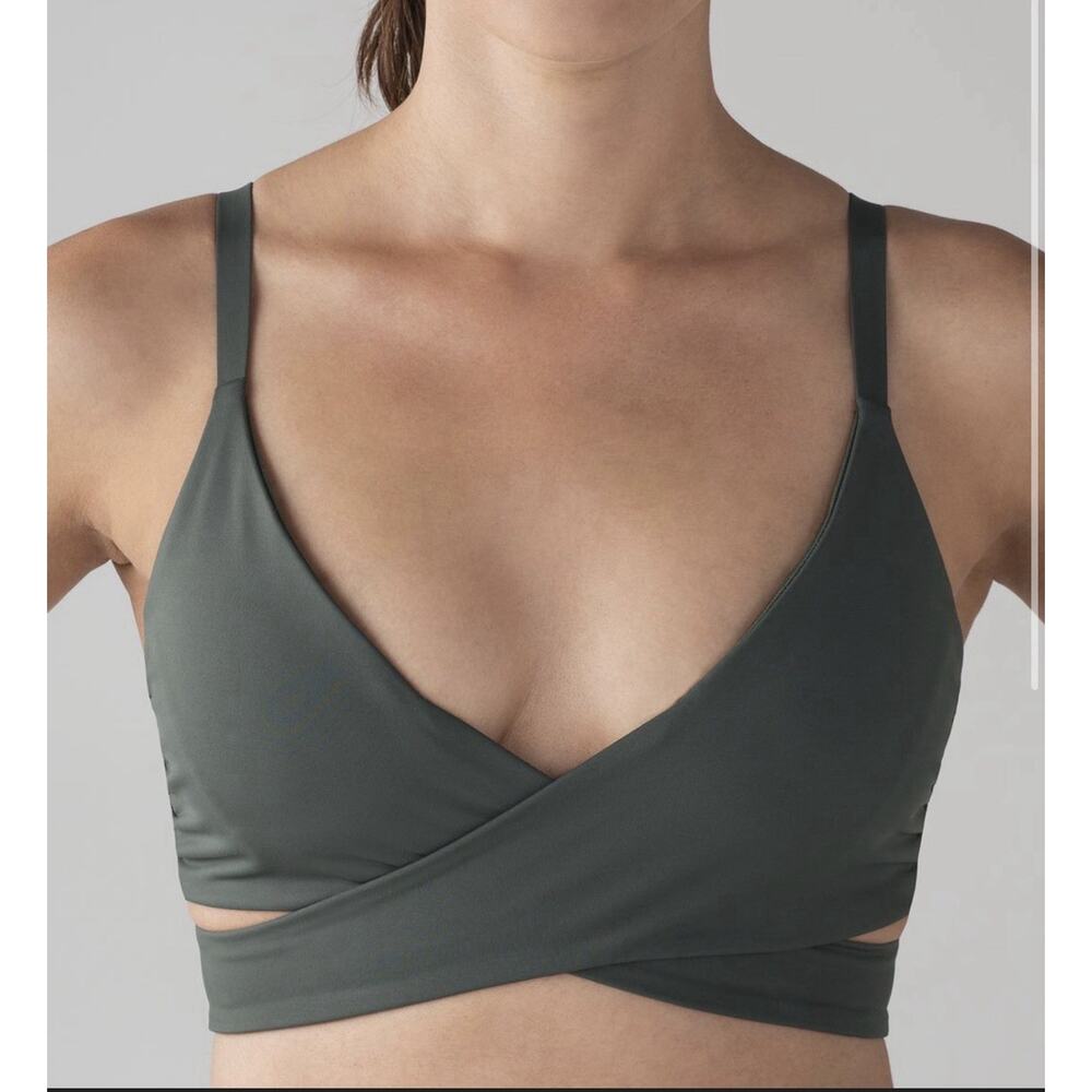 Lululemon Lean In Bra Forest Green Women’s Size 2 Sport NWT